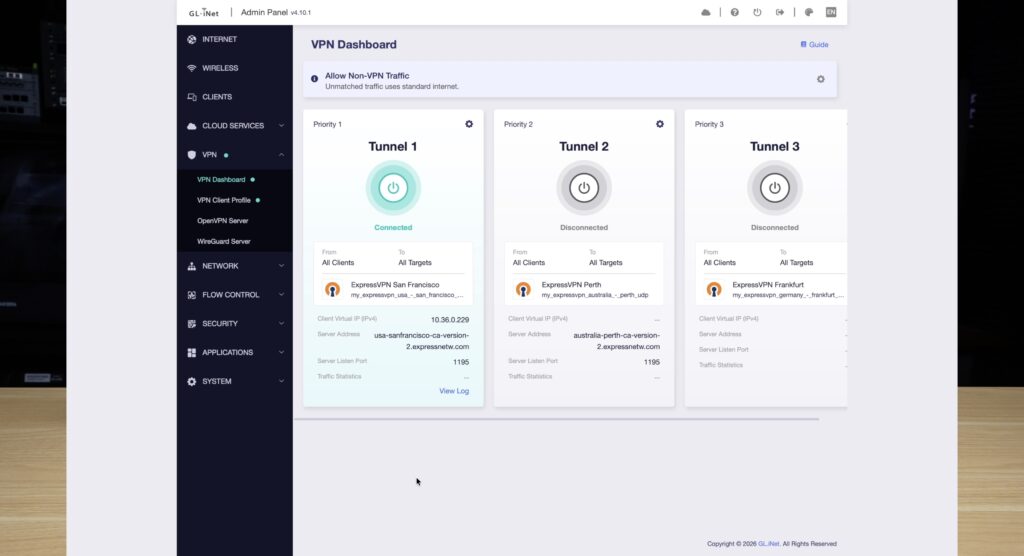 VPN Connections With One Connected